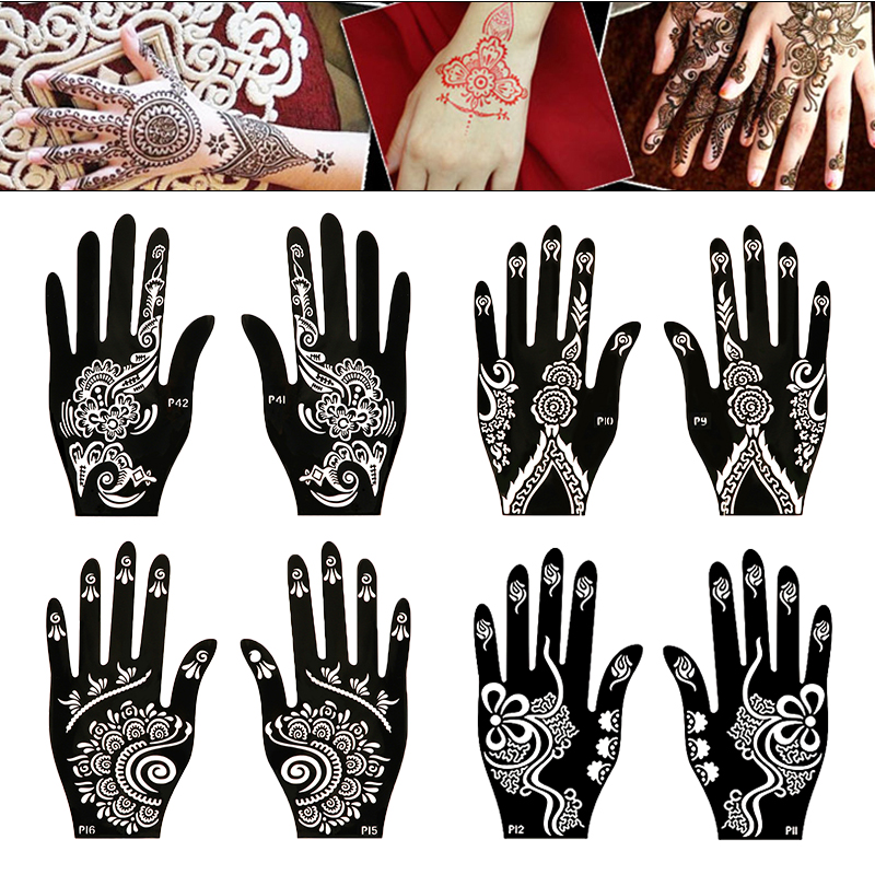 Indian Wedding Supply - Трафареты для татуировок с хной для