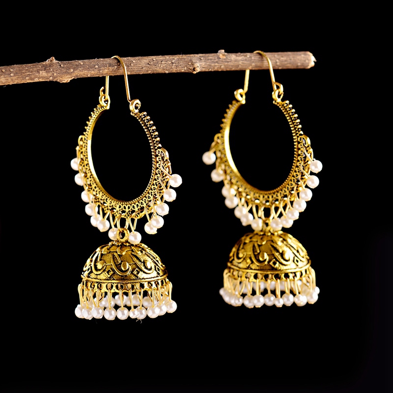 Indian Wedding Supply - Новые индийские украшения Jhumka для женщин,