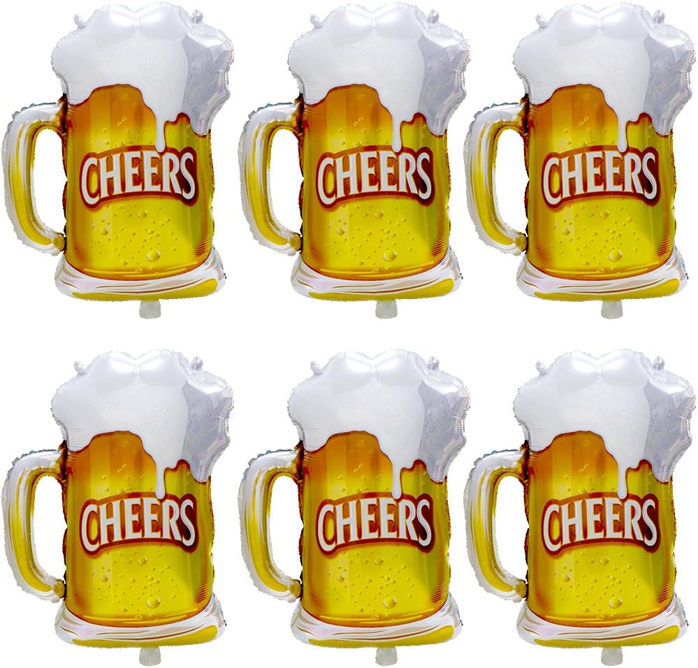 Wedding Alcohol Supply - 6 шт., пивная кружка Cheers, воздушные