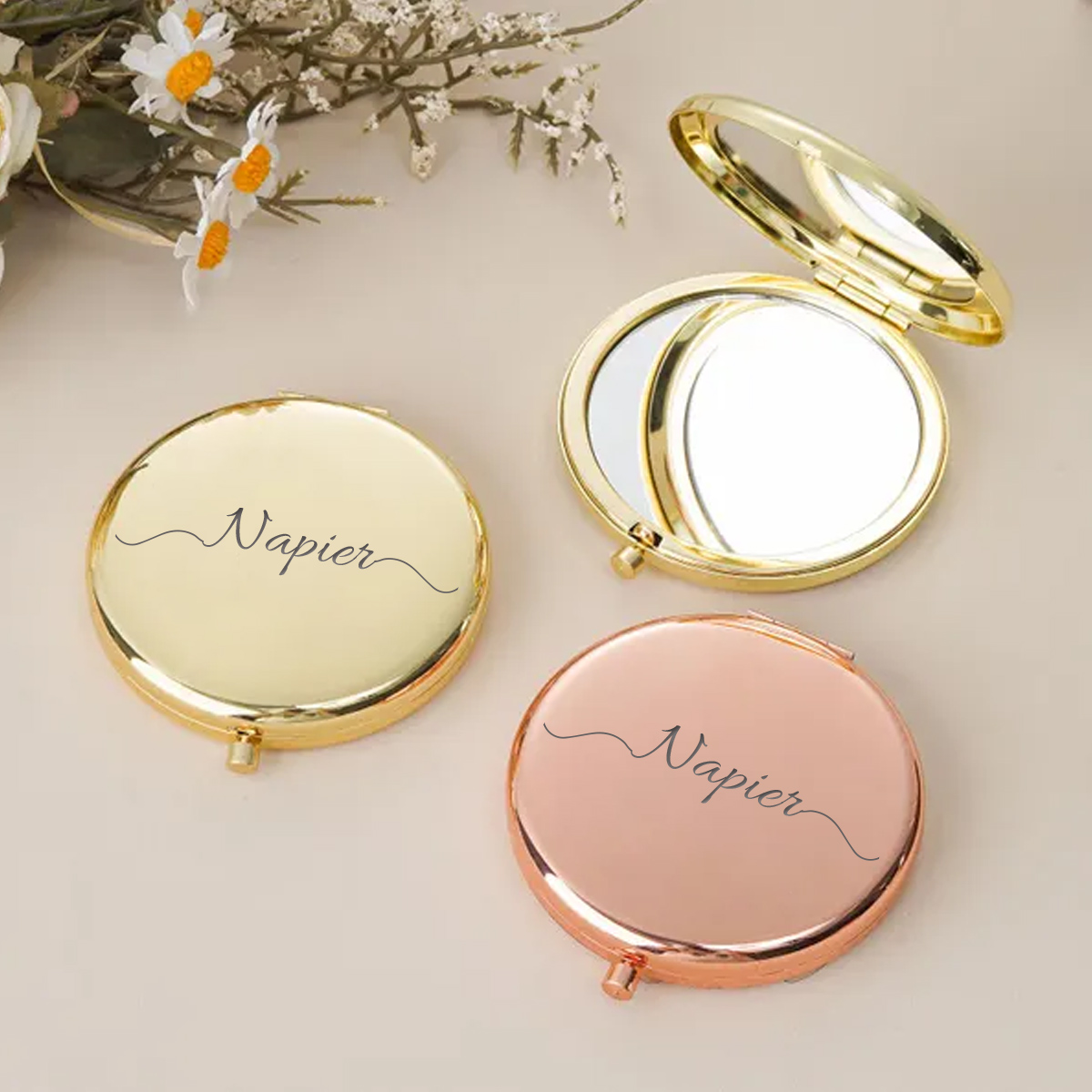 Wedding Packaging - 1 шт. Очаровательное складное карманное зеркало