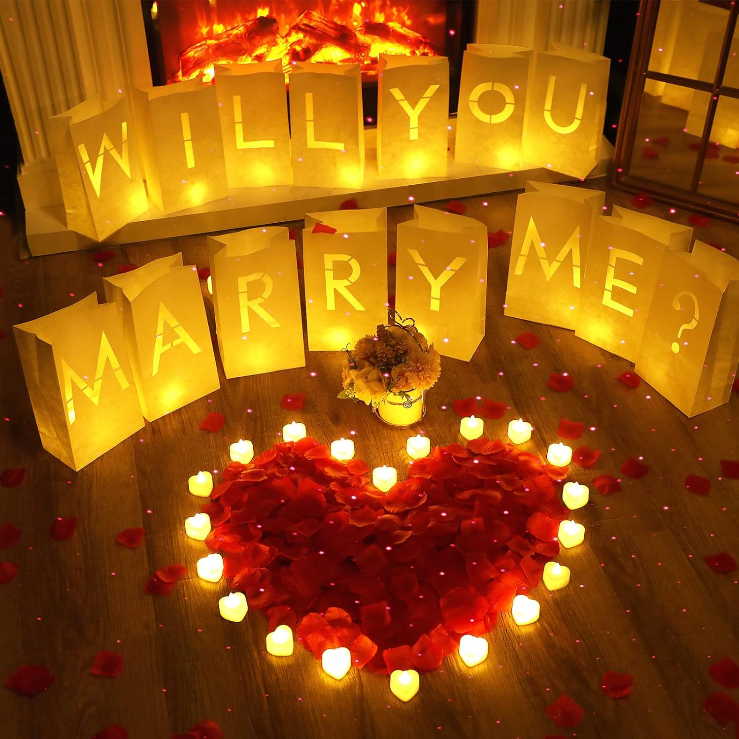 Unity Candle Set - Пропозиция Will You Marry Me, декор,