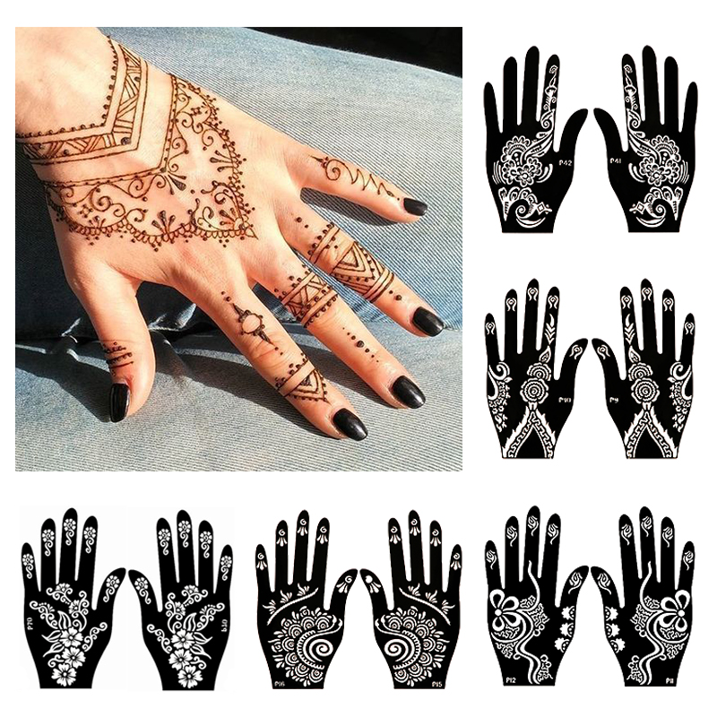 Трафареты для татуировок с хно – обзор и цена Indian Wedding Supply
