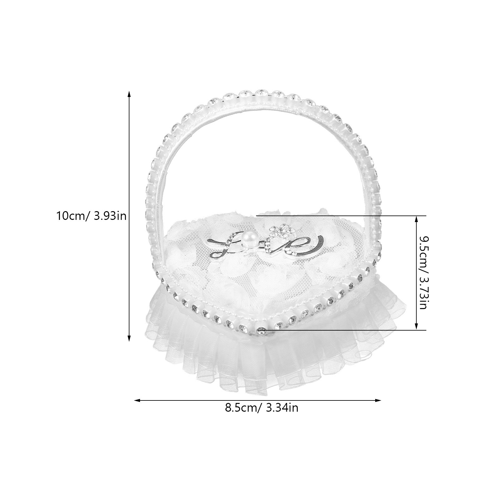 Подушка для колец в форме серд – обзор и цена Ring Bearer Pillow